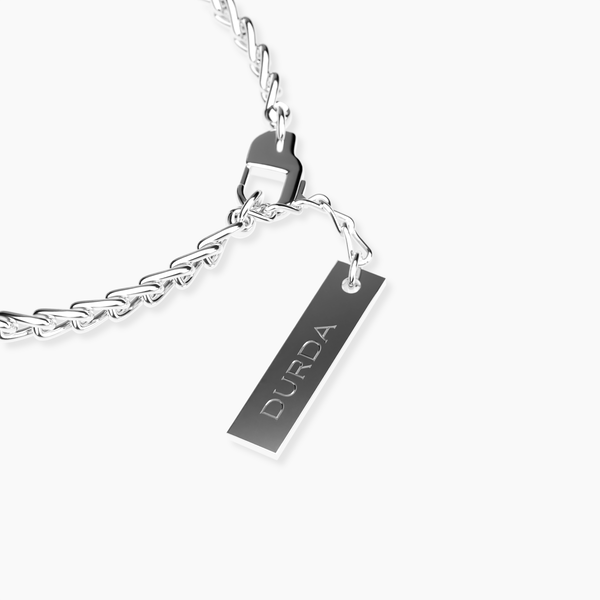 Bransoletka Minimal Chain Białe Złoto