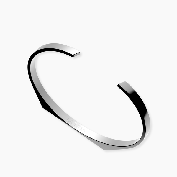 Bransoletka Signet Cuff Białe Złoto