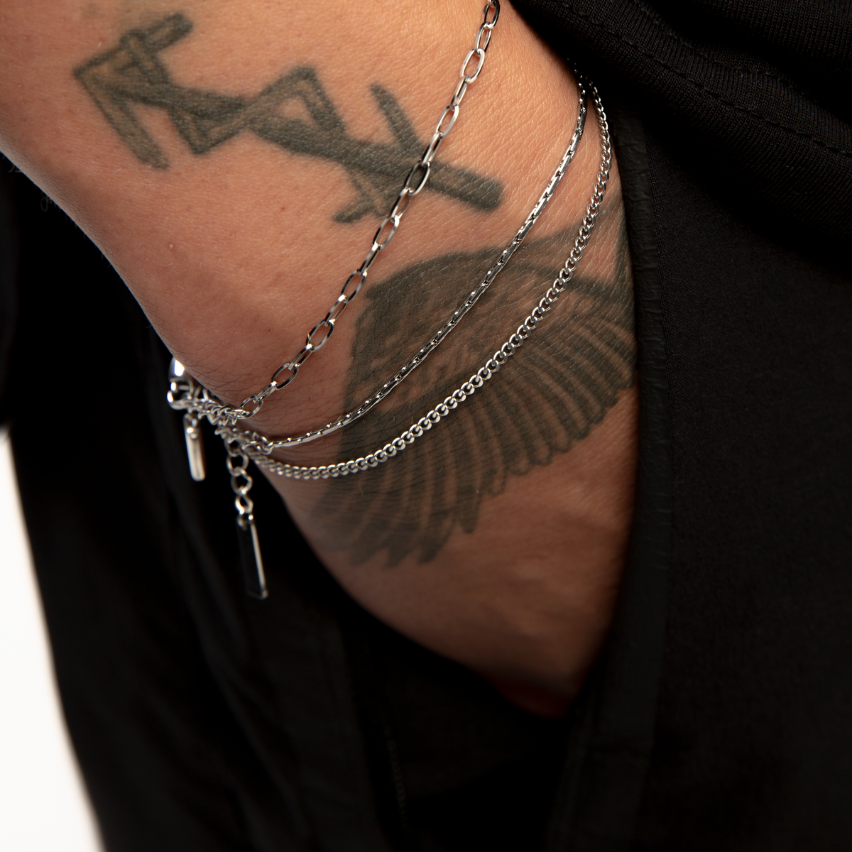 Bransoletka Minimal Chain Białe Złoto