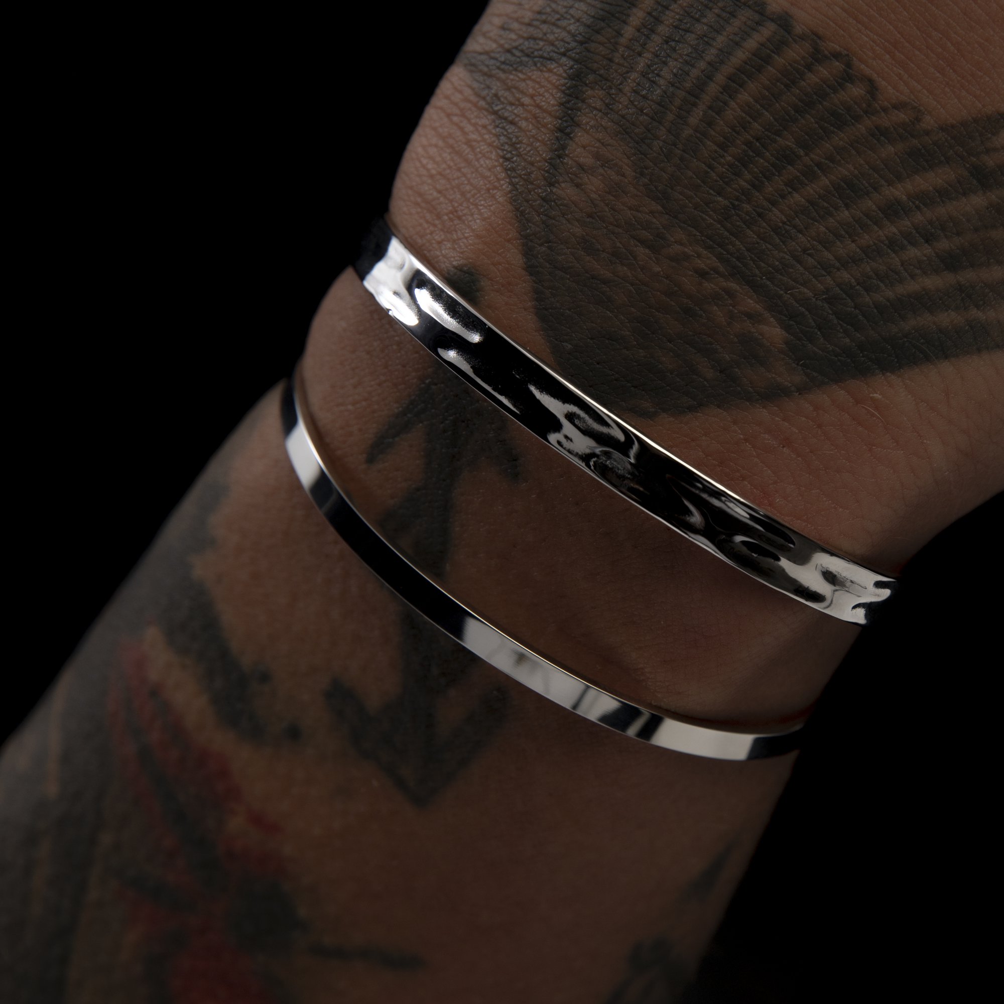 Bransoletka Premium Cuff Białe Złoto Drugie zdjęcie produktu